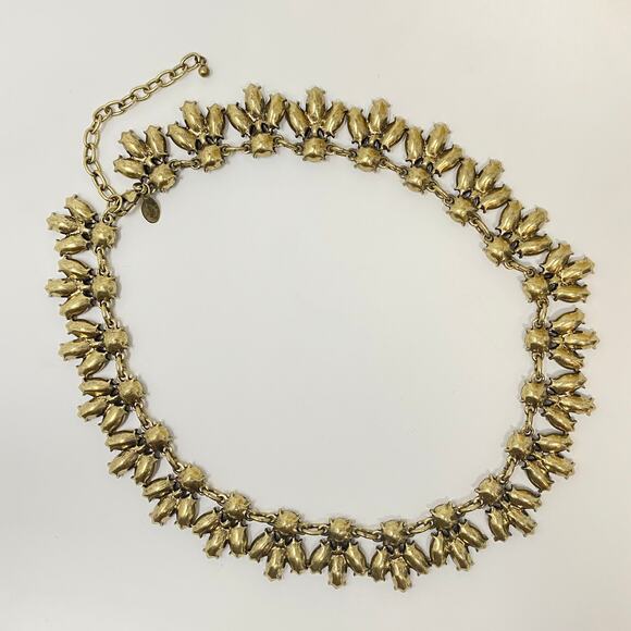 Vtg Necklace Joan Rivers Crystal Bees Red Gold Tone Classic Collection Statement - Picture 5 of 7